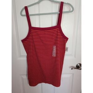 NWT XXL Orange and red striped tank from old navy